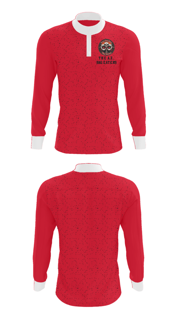 Quarter Zip Jacket, The A.Z. Bag Eaters, Football, Teamtime, Team time, sublimation, custom sports apparel, team uniforms, spirit wear, spiritwear, sports uniforms, custom shirts, team store, custom team store, fundraiser sports, apparel fundraiser
