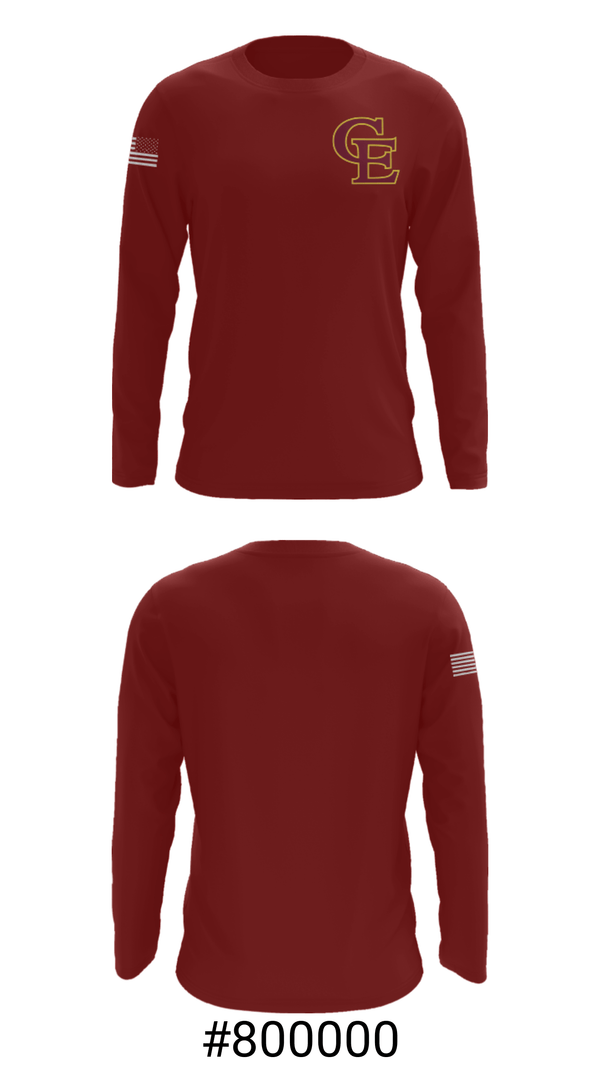 Long Sleeve Performance Shirt, Cape Elizabeth Middle School Swimming, Swimming, Teamtime, Team time, sublimation, custom sports apparel, team uniforms, spirit wear, spiritwear, sports uniforms, custom shirts, team store, custom team store, fundraiser sports, apparel fundraiser