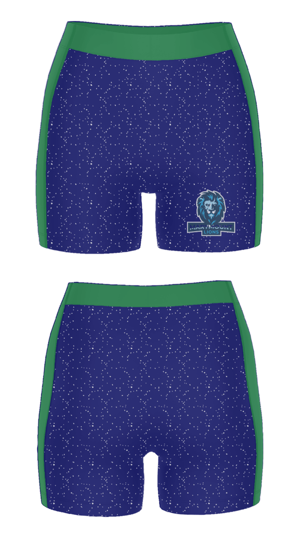 Women's Compression Shorts, Marymount School, Spirit Store, Teamtime, Team time, sublimation, custom sports apparel, team uniforms, spirit wear, spiritwear, sports uniforms, custom shirts, team store, custom team store, fundraiser sports, apparel fundraiser