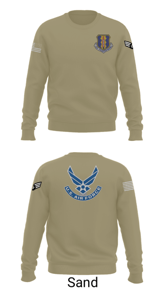 Crew Neck Sweatshirt, 33rd Tactical Fighter Wing, Air Force, Teamtime, Team time, sublimation, custom sports apparel, team uniforms, spirit wear, spiritwear, sports uniforms, custom shirts, team store, custom team store, fundraiser sports, apparel fundraiser