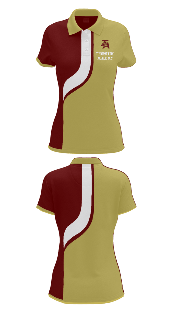 Women's Short Sleeve Performance Polo, Thornton Academy, Spirit Store, Teamtime, Team time, sublimation, custom sports apparel, team uniforms, spirit wear, spiritwear, sports uniforms, custom shirts, team store, custom team store, fundraiser sports, apparel fundraiser