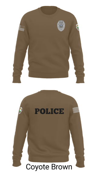 Crew Neck Sweatshirt, , Police, Teamtime, Team time, sublimation, custom sports apparel, team uniforms, spirit wear, spiritwear, sports uniforms, custom shirts, team store, custom team store, fundraiser sports, apparel fundraiser