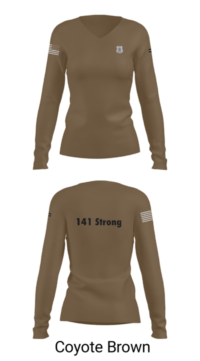 141 Strong 28251184 Women's Long Sleeve V-neck Shirt - 15