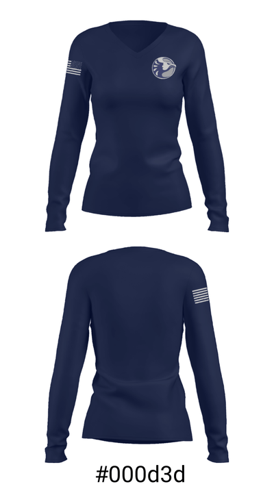 Ironwood Ridge High School Wrestling 16286996 Women's Long Sleeve V-neck Shirt - 20