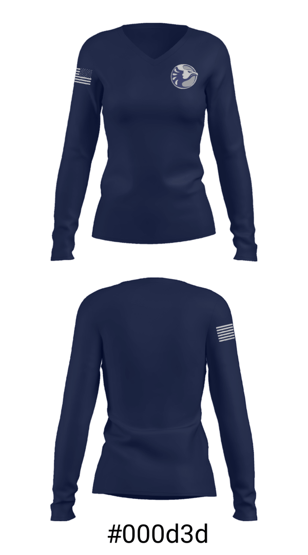 Women's Long Sleeve Vneck Shirt, Ironwood Ridge High School Wrestling, Wrestling, Teamtime, Team time, sublimation, custom sports apparel, team uniforms, spirit wear, spiritwear, sports uniforms, custom shirts, team store, custom team store, fundraiser sports, apparel fundraiser