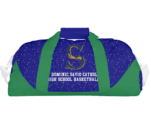 Duffle Bag, St Dominic Savio Catholic High School Basketball, Men's Basketball, Teamtime, Team time, sublimation, custom sports apparel, team uniforms, spirit wear, spiritwear, sports uniforms, custom shirts, team store, custom team store, fundraiser sports, apparel fundraiser