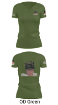 Airborne division 64639973 Women's Short Sleeve V-neck Shirt - 28