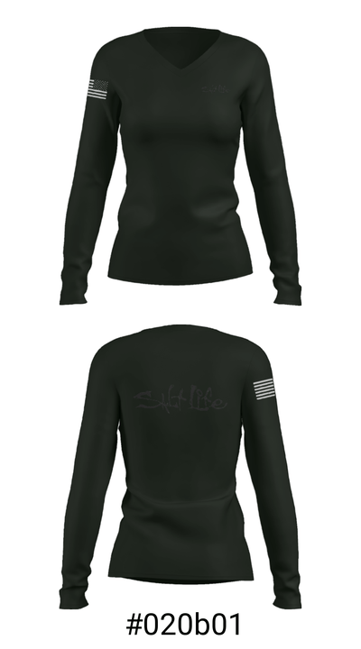 39-23U 51487466 Women's Long Sleeve V-neck Shirt - 7