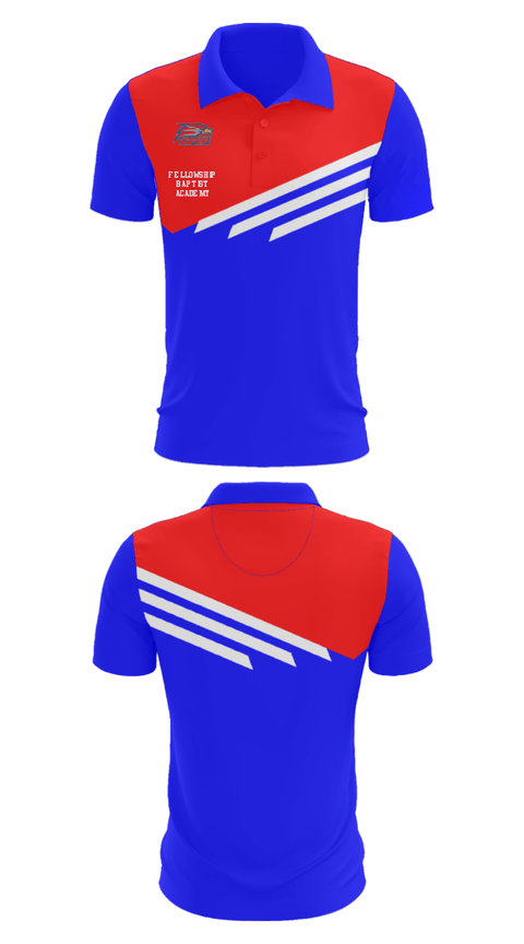 Short Sleeve Performance Polo, Fellowship Baptist Academy, Spirit Store, Teamtime, Team time, sublimation, custom sports apparel, team uniforms, spirit wear, spiritwear, sports uniforms, custom shirts, team store, custom team store, fundraiser sports, apparel fundraiser