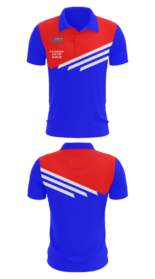 Short Sleeve Performance Polo, Fellowship Baptist Academy, Spirit Store, Teamtime, Team time, sublimation, custom sports apparel, team uniforms, spirit wear, spiritwear, sports uniforms, custom shirts, team store, custom team store, fundraiser sports, apparel fundraiser
