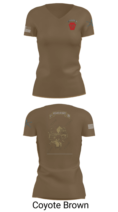 1-111th IN BN 38506759 Women's Short Sleeve V-neck Shirt - 12