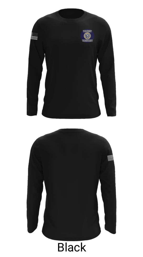 Long Sleeve Performance Shirt, Tri-West High School Wrestling, Wrestling, Teamtime, Team time, sublimation, custom sports apparel, team uniforms, spirit wear, spiritwear, sports uniforms, custom shirts, team store, custom team store, fundraiser sports, apparel fundraiser