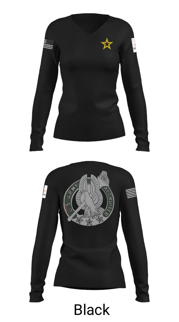 Women's Long Sleeve Vneck Shirt, Us Army, , Teamtime, Team time, sublimation, custom sports apparel, team uniforms, spirit wear, spiritwear, sports uniforms, custom shirts, team store, custom team store, fundraiser sports, apparel fundraiser