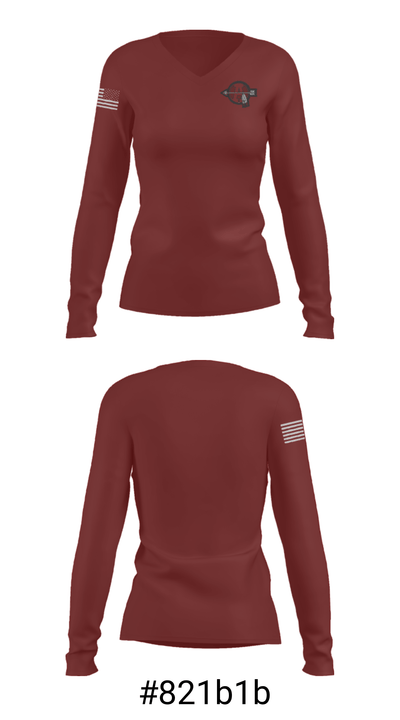 Antioch Sequoits Football 50178810 Women's Long Sleeve V-neck Shirt - 20