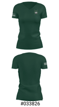 Hamilton Middle School 17050088 Women's Short Sleeve V-neck Shirt - 21