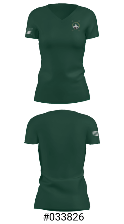 Hamilton Middle School 17050088 Women's Short Sleeve V-neck Shirt - 21