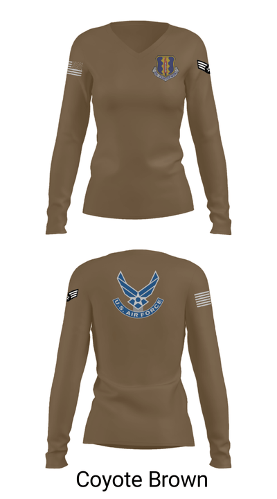 33rd Tactical Fighter Wing 38217245 Women's Long Sleeve V-neck Shirt - 15