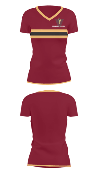 Women's Short Sleeve Vneck Shirt, Vidalia High School, Spirit Store, Teamtime, Team time, sublimation, custom sports apparel, team uniforms, spirit wear, spiritwear, sports uniforms, custom shirts, team store, custom team store, fundraiser sports, apparel fundraiser