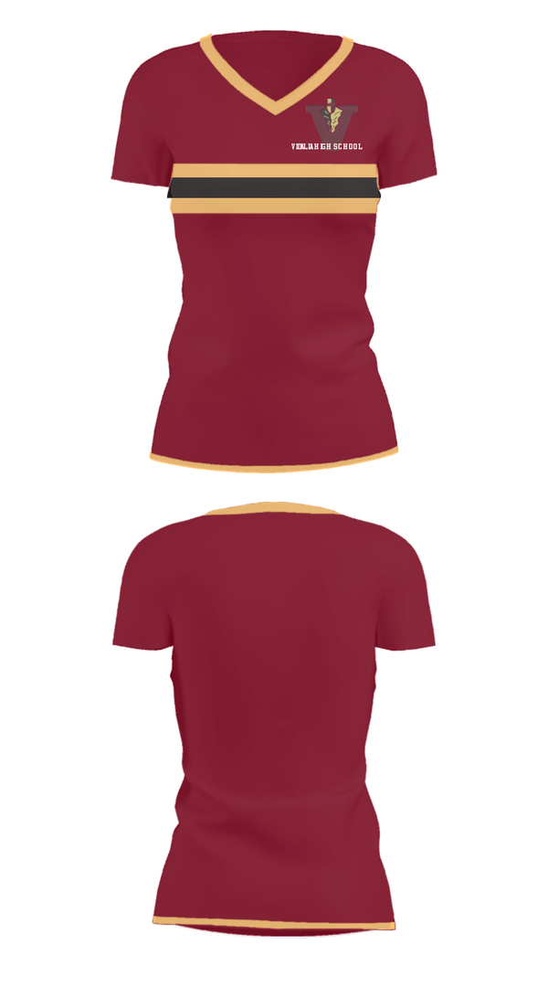 Women's Short Sleeve Vneck Shirt, Vidalia High School, Spirit Store, Teamtime, Team time, sublimation, custom sports apparel, team uniforms, spirit wear, spiritwear, sports uniforms, custom shirts, team store, custom team store, fundraiser sports, apparel fundraiser