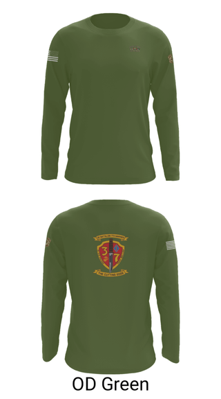Long Sleeve Performance Shirt, 3rd. Battalion 7th. Marines, Marines, Teamtime, Team time, sublimation, custom sports apparel, team uniforms, spirit wear, spiritwear, sports uniforms, custom shirts, team store, custom team store, fundraiser sports, apparel fundraiser
