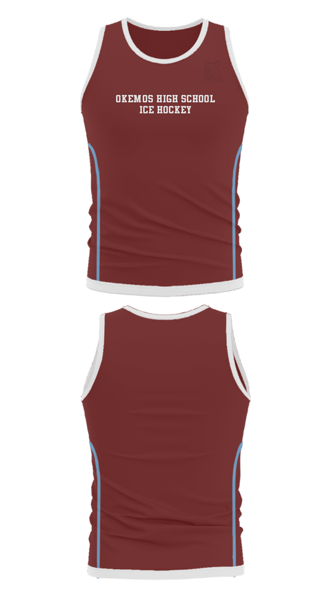 Tank Top, Okemos High School Ice Hockey, Ice Hockey, Teamtime, Team time, sublimation, custom sports apparel, team uniforms, spirit wear, spiritwear, sports uniforms, custom shirts, team store, custom team store, fundraiser sports, apparel fundraiser