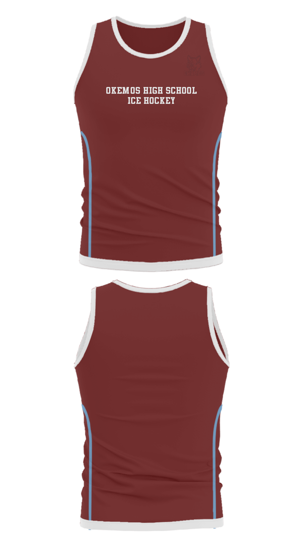 Tank Top, Okemos High School Ice Hockey, Ice Hockey, Teamtime, Team time, sublimation, custom sports apparel, team uniforms, spirit wear, spiritwear, sports uniforms, custom shirts, team store, custom team store, fundraiser sports, apparel fundraiser