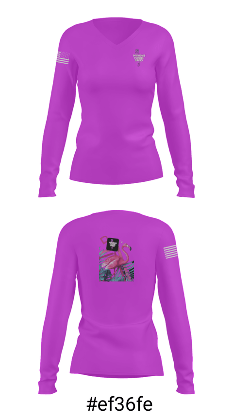 Women's Long Sleeve Vneck Shirt, Paradise Funnel Cakes, , Teamtime, Team time, sublimation, custom sports apparel, team uniforms, spirit wear, spiritwear, sports uniforms, custom shirts, team store, custom team store, fundraiser sports, apparel fundraiser