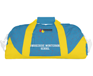 Duffle Bag, Brookeside Montessori School, Spirit Store, Teamtime, Team time, sublimation, custom sports apparel, team uniforms, spirit wear, spiritwear, sports uniforms, custom shirts, team store, custom team store, fundraiser sports, apparel fundraiser