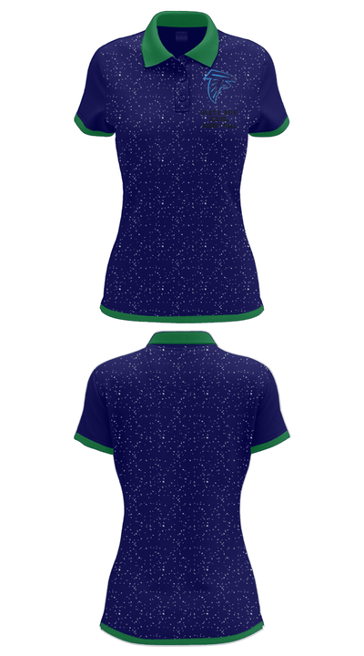 Bertie High School Basketball 25327605 Women's Short Sleeve Performance Polo  - 33