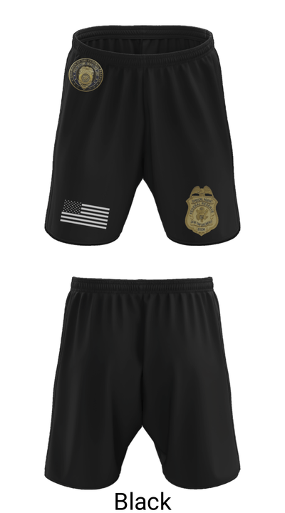 United States Federal Reserve Police 30952270 Athletic Shorts With Pockets - 21