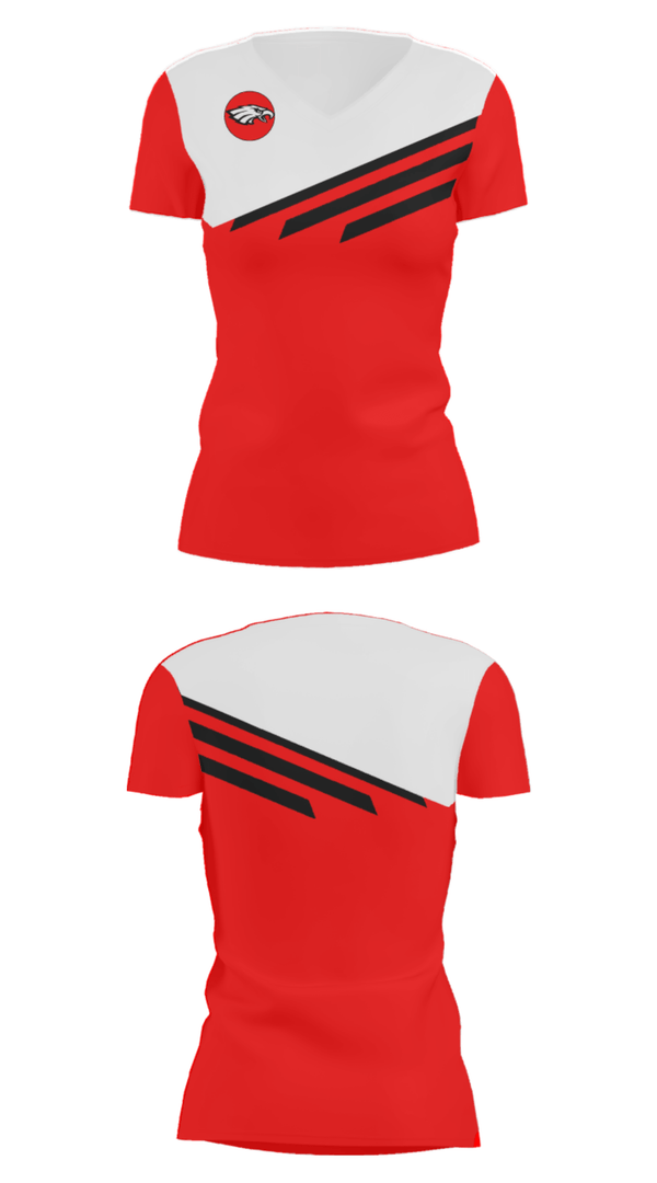 Women's Short Sleeve Vneck Shirt, Bellaire High School Basketball, Men's Basketball, Teamtime, Team time, sublimation, custom sports apparel, team uniforms, spirit wear, spiritwear, sports uniforms, custom shirts, team store, custom team store, fundraiser sports, apparel fundraiser