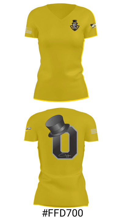 Oyler High School 95856715 Women's Short Sleeve V-neck Shirt - 21