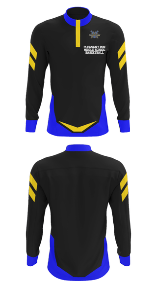 Quarter Zip Jacket, Pleasant Run Middle School Basketball, Men's Basketball, Teamtime, Team time, sublimation, custom sports apparel, team uniforms, spirit wear, spiritwear, sports uniforms, custom shirts, team store, custom team store, fundraiser sports, apparel fundraiser