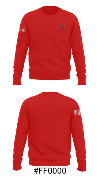 Crew Neck Sweatshirt, George Rogers Clark High School Swimming, Swimming, Teamtime, Team time, sublimation, custom sports apparel, team uniforms, spirit wear, spiritwear, sports uniforms, custom shirts, team store, custom team store, fundraiser sports, apparel fundraiser