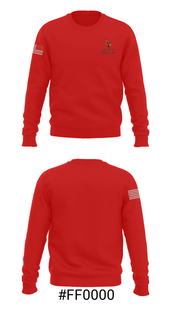Crew Neck Sweatshirt, George Rogers Clark High School Swimming, Swimming, Teamtime, Team time, sublimation, custom sports apparel, team uniforms, spirit wear, spiritwear, sports uniforms, custom shirts, team store, custom team store, fundraiser sports, apparel fundraiser