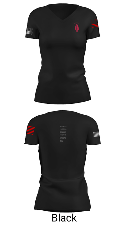 1st SFOD-D 3487936 Women's Short Sleeve V-neck Shirt - 20
