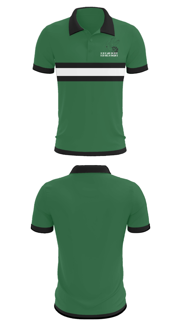 Short Sleeve Performance Polo, Highland High School Bowling, Bowling, Teamtime, Team time, sublimation, custom sports apparel, team uniforms, spirit wear, spiritwear, sports uniforms, custom shirts, team store, custom team store, fundraiser sports, apparel fundraiser