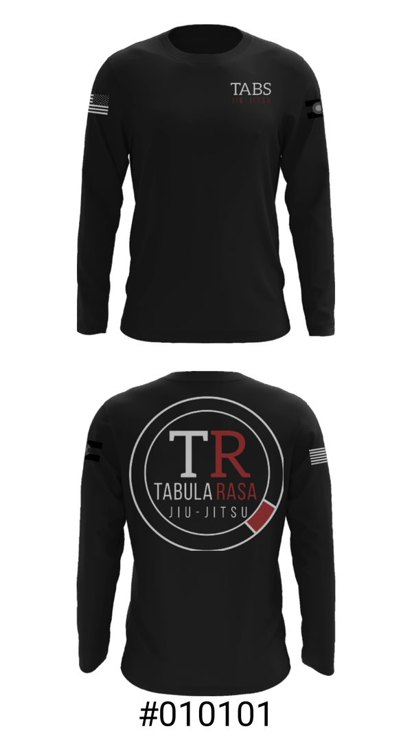 Long Sleeve Performance Shirt, Tabula Rasa Brazilian Jiu-Jitsu, Wrestling, Teamtime, Team time, sublimation, custom sports apparel, team uniforms, spirit wear, spiritwear, sports uniforms, custom shirts, team store, custom team store, fundraiser sports, apparel fundraiser