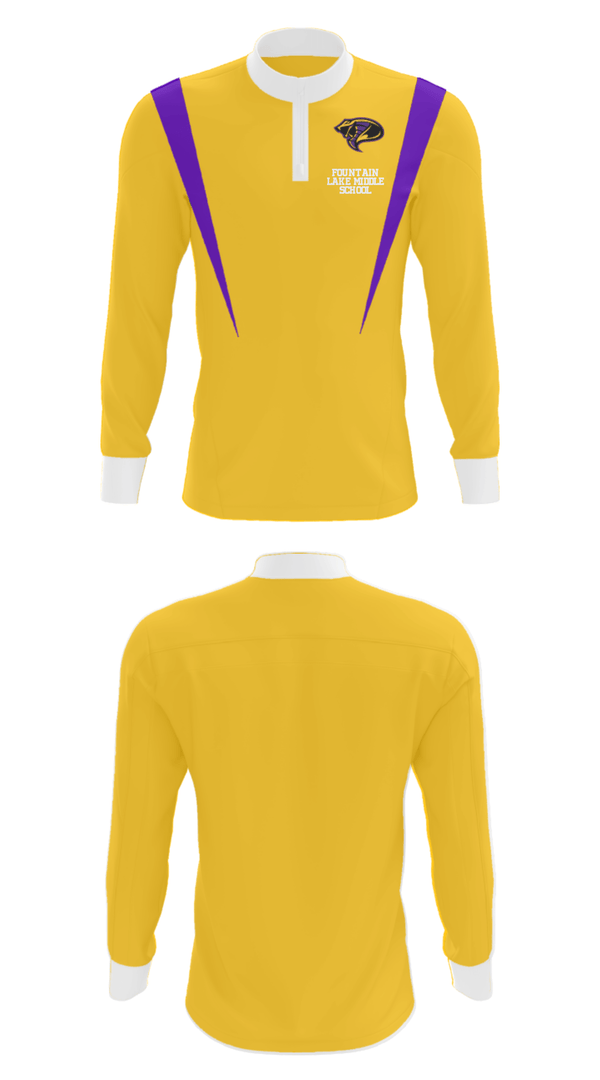 Quarter Zip Jacket, Fountain Lake Middle School, Spirit Store, Teamtime, Team time, sublimation, custom sports apparel, team uniforms, spirit wear, spiritwear, sports uniforms, custom shirts, team store, custom team store, fundraiser sports, apparel fundraiser