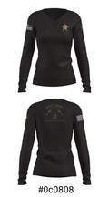 ASD 85875473 Women's Long Sleeve V-neck Shirt - 7