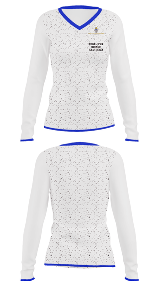 Women's Long Sleeve Vneck Shirt, Brian J Fair Master Craftsman, , Teamtime, Team time, sublimation, custom sports apparel, team uniforms, spirit wear, spiritwear, sports uniforms, custom shirts, team store, custom team store, fundraiser sports, apparel fundraiser