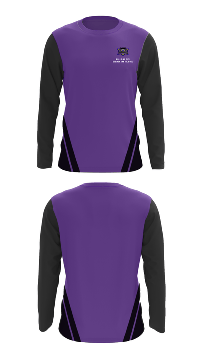 Hollis Upper Elementary School 94323285 Long Sleeve Performance Shirt - 27