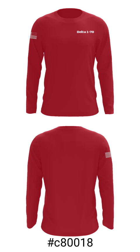 Long Sleeve Performance Shirt, Delta 1-78, Army, Teamtime, Team time, sublimation, custom sports apparel, team uniforms, spirit wear, spiritwear, sports uniforms, custom shirts, team store, custom team store, fundraiser sports, apparel fundraiser