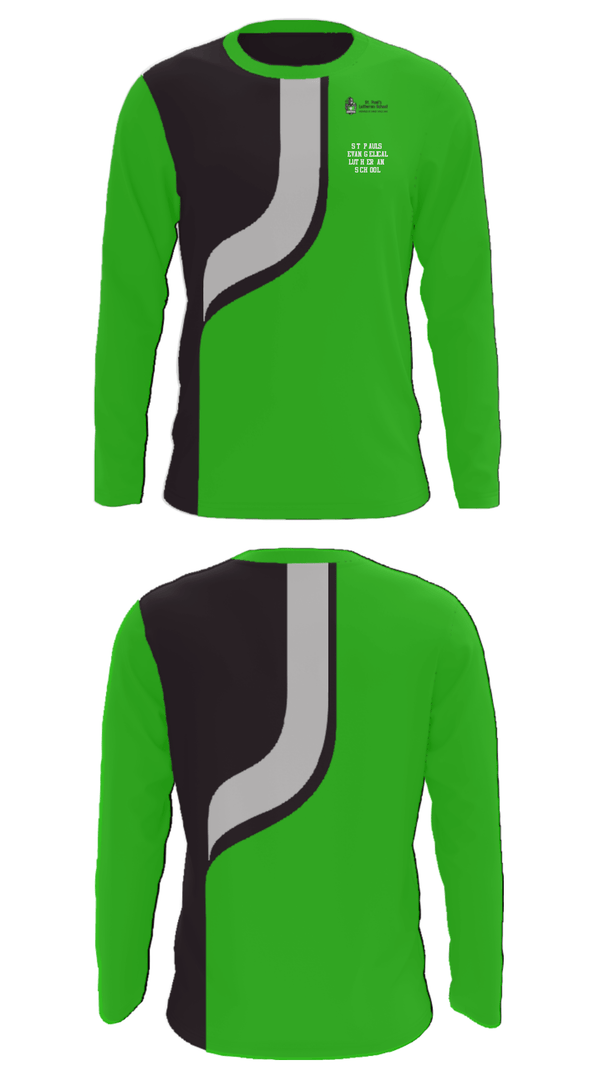 Long Sleeve Performance Shirt, St Pauls Evangelical Lutheran School, Spirit Store, Teamtime, Team time, sublimation, custom sports apparel, team uniforms, spirit wear, spiritwear, sports uniforms, custom shirts, team store, custom team store, fundraiser sports, apparel fundraiser