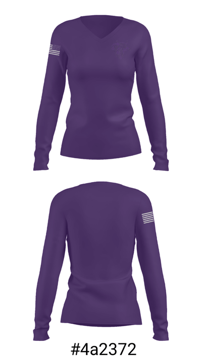 Stockdale High School Basketball 68619851 Women's Long Sleeve V-neck Shirt - 20