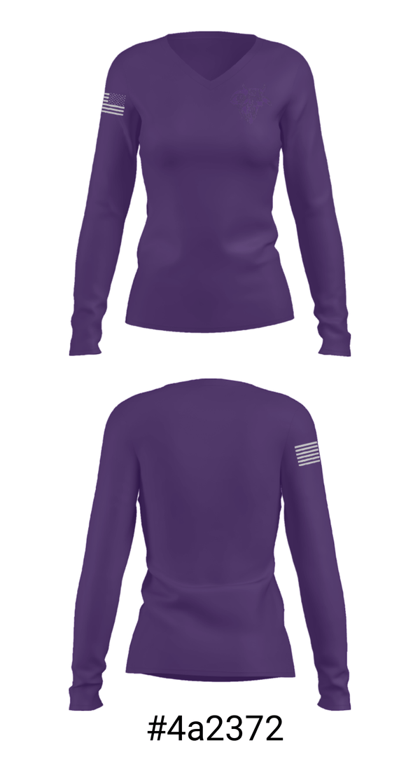 Women's Long Sleeve Vneck Shirt, Stockdale High School Basketball, Women's Basketball, Teamtime, Team time, sublimation, custom sports apparel, team uniforms, spirit wear, spiritwear, sports uniforms, custom shirts, team store, custom team store, fundraiser sports, apparel fundraiser