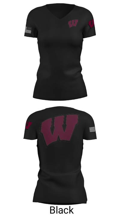 Whitman 29193337 Women's Short Sleeve V-neck Shirt - 14