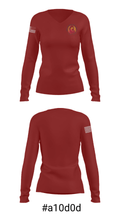 Rock University High School 85018762 Women's Long Sleeve V-neck Shirt - 20