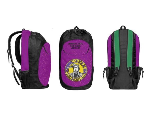 Gear Bag, Morrison R Waite High School Wrestling, Wrestling, Teamtime, Team time, sublimation, custom sports apparel, team uniforms, spirit wear, spiritwear, sports uniforms, custom shirts, team store, custom team store, fundraiser sports, apparel fundraiser