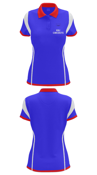 Women's Short Sleeve Performance Polo, RBJ Concrete, , Teamtime, Team time, sublimation, custom sports apparel, team uniforms, spirit wear, spiritwear, sports uniforms, custom shirts, team store, custom team store, fundraiser sports, apparel fundraiser